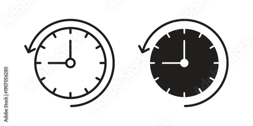 Past time icon. Trendy Flat style for graphic design, Website, UI. EPS10