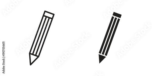 Pencil icon. Trendy Flat style for graphic design, Website, UI. EPS10
