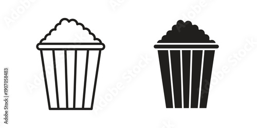 Popcorn icon. Trendy Flat style for graphic design, Website, UI. EPS10