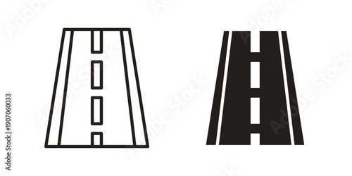 Road icon. Trendy Flat style for graphic design, Website, UI. EPS10