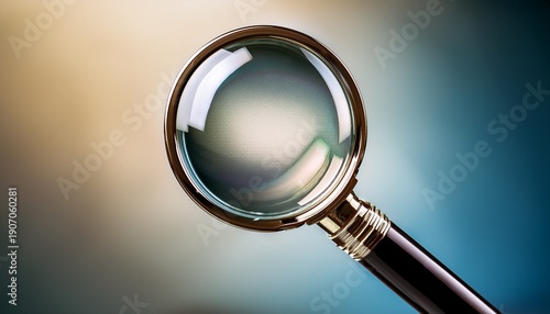 Beautiful Illustration Of A Loupe With Magnyfying Glass On Transparent Background