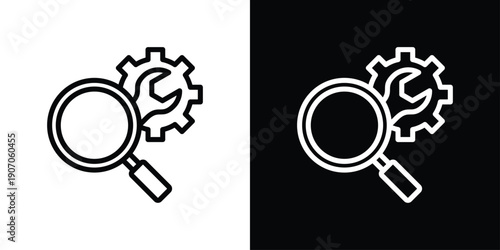 Talent Search Icon Sheet Black And White