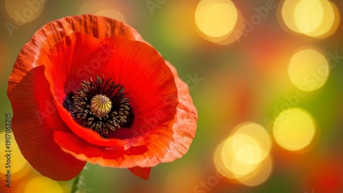 Wallpaper Mural Red poppy bloom Torontodigital.ca