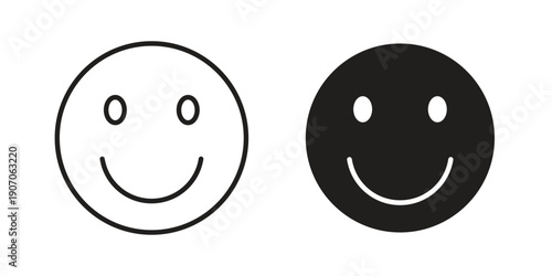 Smile wink icon. Trendy Flat style for graphic design, Website, UI. EPS10