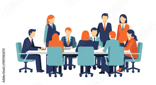 Business meeting teamwork and collaboration.