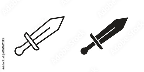 Sword icon. Trendy Flat style for graphic design, Website, UI. EPS10