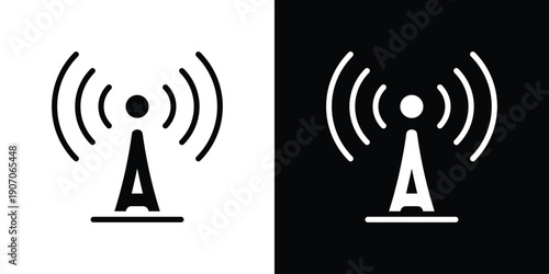 Wireless Network Icon Sheet Black And White