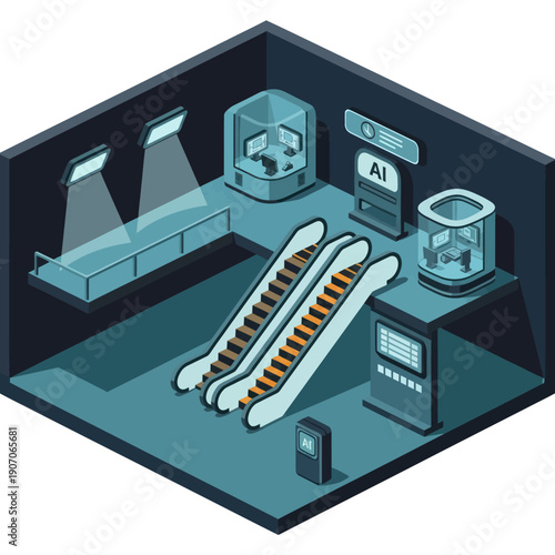 Robotics Lab with Robotic Arms and AI.