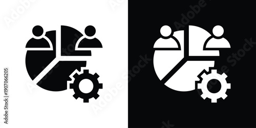 Segmentation Icon Sheet Black And White