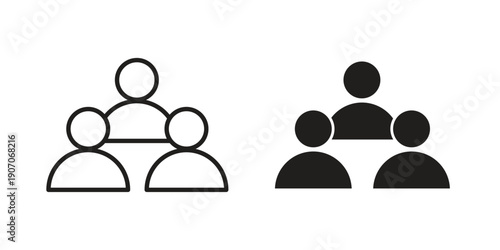 Users icon. Trendy Flat style for graphic design, Website, UI. EPS10