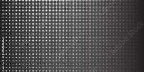 Black metal texture steel background. Perforated sheet metal. vector