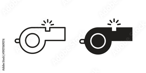 Whistle icon. Trendy Flat style for graphic design, Website, UI. EPS10