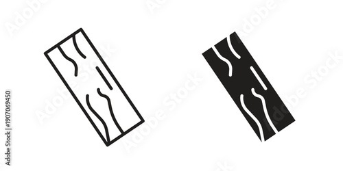 Wood board icon. Trendy Flat style for graphic design, Website, UI. EPS10