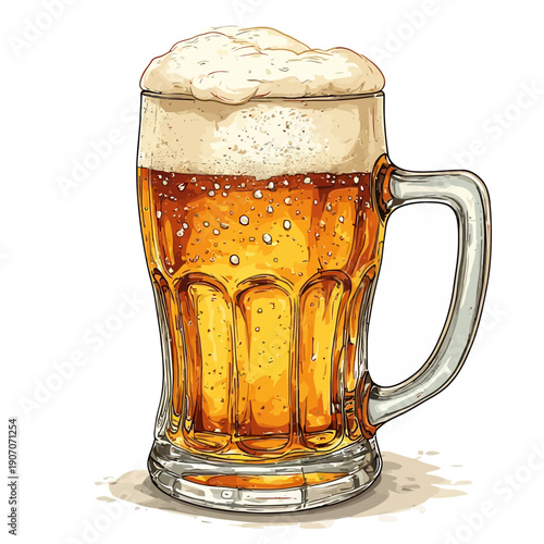 Delicious Beer Illustration Very Cool