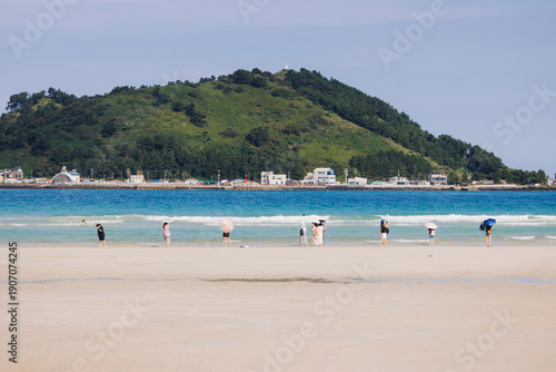 Photos Jeju Island, Hyeopjae Beach, Hallim, white sand beach and sea, Hallim-ro, Hallim