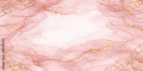 A vintage pink grunge paper texture background featuring a delicate floral pattern of cherry blossoms and rose petals for a romantic spring valentine card design