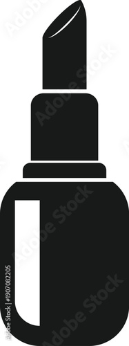 Lipstick and Cosmetic Icon Vector Design