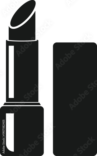 Lipstick and Cosmetic Icon Vector Design