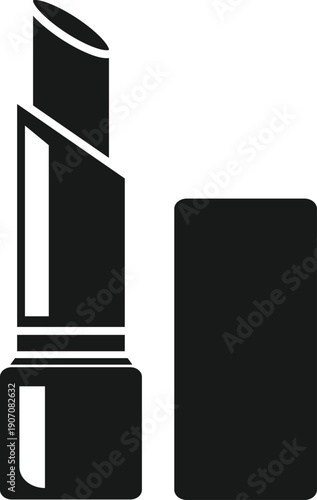 Lipstick and Cosmetic Icon Vector Design