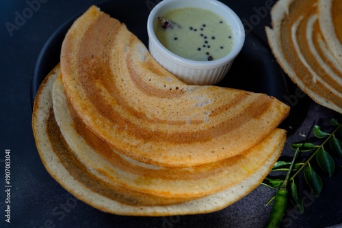 Homemade Multi grain Dosa |High protein mixed lentil crepes served with coconut chutney