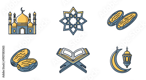 Pack Dicônes de Célébration du Ramadan Minimaliste