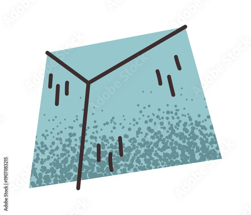 Sponge for pottery sticker design