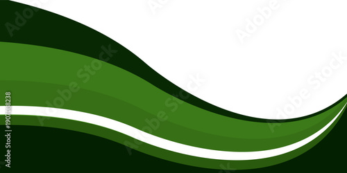 Modern green background. Graphic design pattern background template with dynamic wave shapes. vector