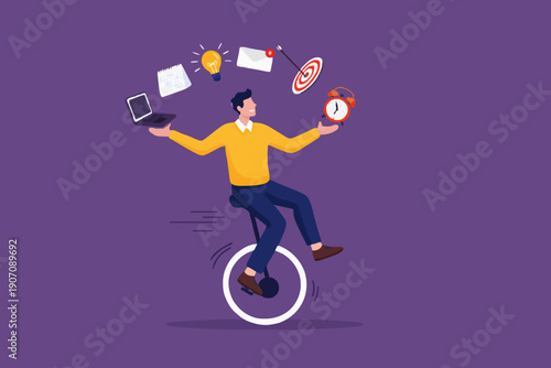 Man Balancing With Objects