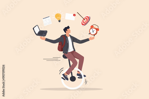 Person Balancing Work Life