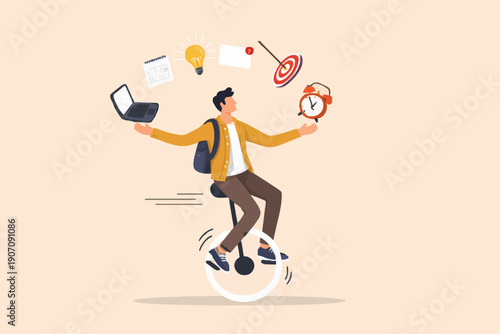 Person Balancing With Items