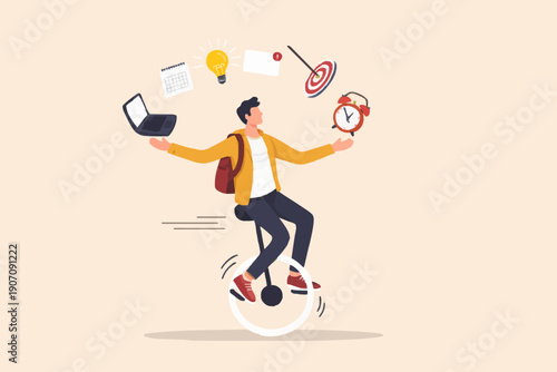 Person Balancing With Items