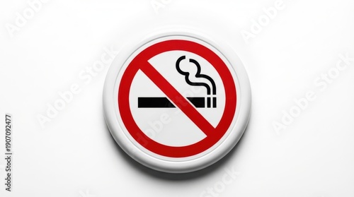 Free Download A circular white and red no smoking sign is displayed on a bright white background clearly indicating a prohibition - GFXLoad