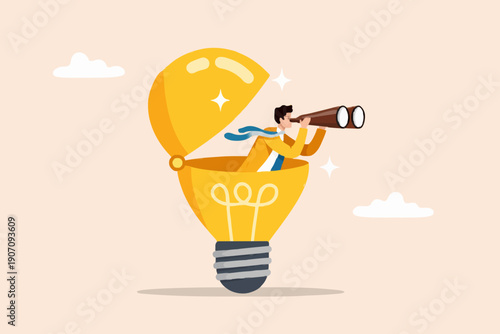 Bright Idea With A Person