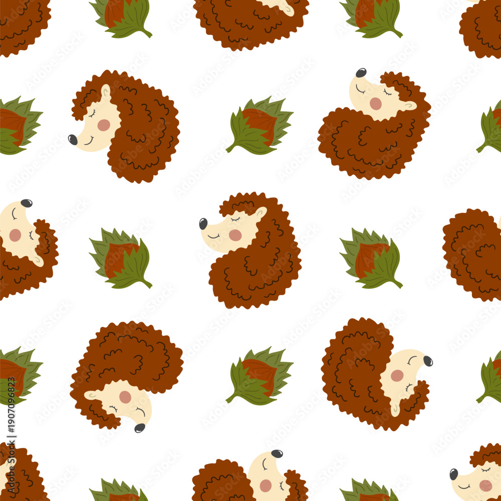 Obraz premium Fabric pattern. Natural style, suitable for various prints, scarves, clothing, cushions