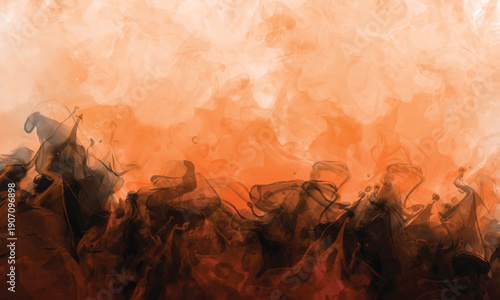 Abstract mist movement with volumetric depth