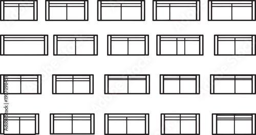 Stylish and Modern Sofa Arrangements. An array of contemporary sofas meticulously arranged, offering a visual symphony of design and elegance.