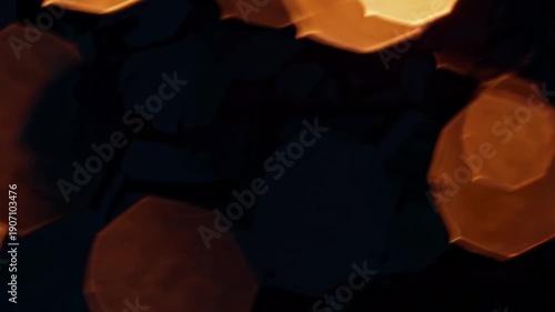 Abstract Glowing Lights Bokeh Background for Creative Design and Artistic Projects in Soft Focus and Warm Tones