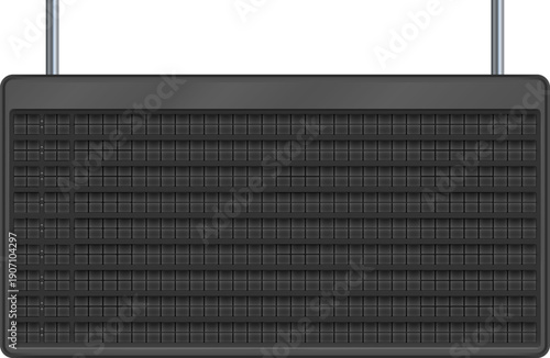 Scoreboard mockup. Digital black panel for sport score