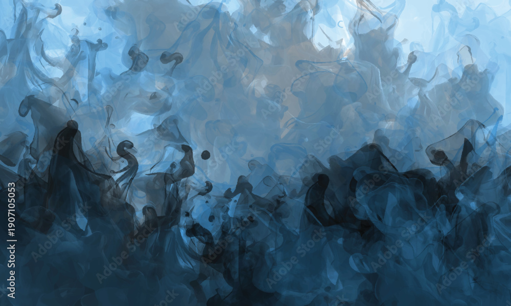 Fototapeta premium Dramatic cloudscape texture with swirling smoke motion