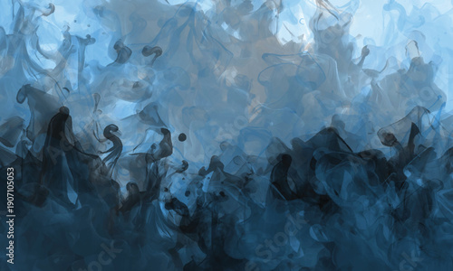 Dramatic cloudscape texture with swirling smoke motion