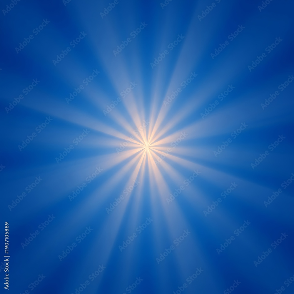 Obraz premium A bright light shining in a clear blue sky