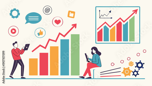 business man with graph