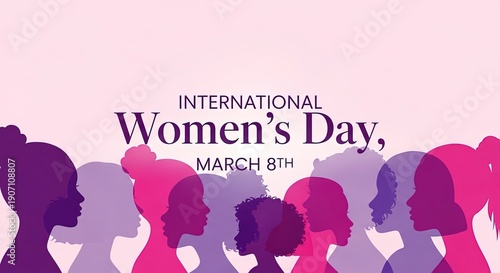 International Women's Day vector illustration diverse women empowerment celebration march 8th