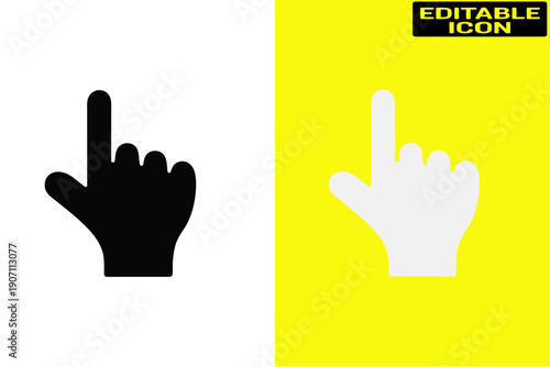 Two hands pointing in opposite directions with different background patterns Vector, illustration