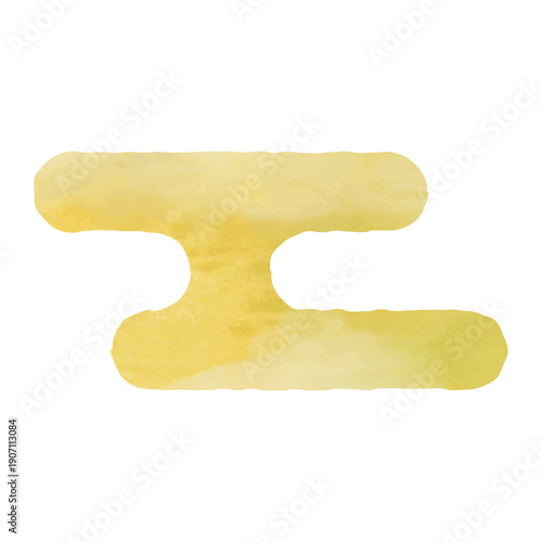 水彩ゴールドの和柄、エ霞のイラスト素材　ベクター　金色　アイコン　雲　高級感　年賀状　透過背景　新年　霞　手描き　テクスチャー