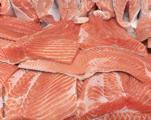 Fresh salmon fish fillet