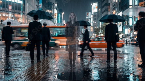 Ghost Woman Motion Blur Rush