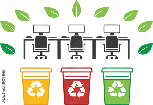 People Recycling Waste Illustration. People Sorting Trash Illustration. Community Recycling Activity Illustration. People Eco Friendly Recycling Illustration. Environmental Recycling Awareness