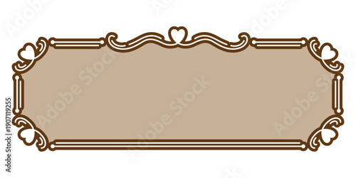 ハートのエレガントなフレーム