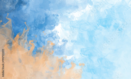 Abstract smoke formations creating a fantasy inspired scene